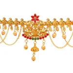 Generic Women's Maroon & Green Color Glass Stone Kamarband Adjustable Chain - Image 4