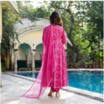 Pink Cotton Kurti Set for Women - Angle 6