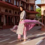 Women's Printed Cotton Kurti Set - Angle 4