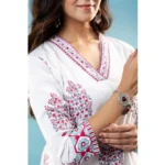 Women's Floral Kurti Set - Angle 2