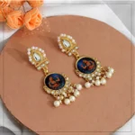 Buy Multi Color Kundan Earrings Online
