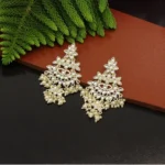 Kundan Earrings White