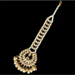 Generic Women's White Color Imitation Pearl & Kundan Maang Tikka - Image 2