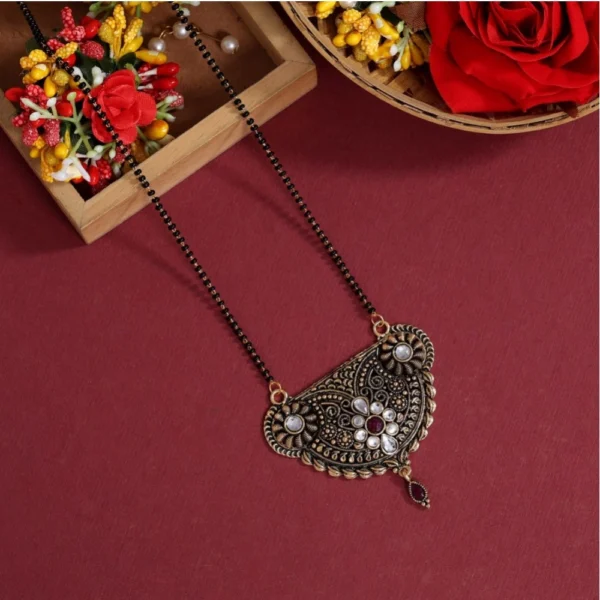 White Mangalsutra Design