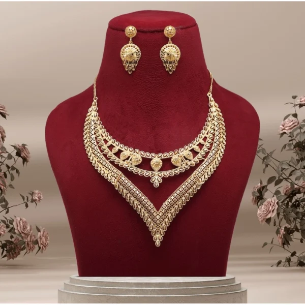 Buy Gold Plated Necklace Set