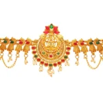 Generic Women's Maroon & Green Color Glass Stone Kamarband Adjustable Chain - Image 4