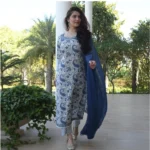 Women's Printed Cotton Kurti Set - Angle 2