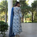 Women's Printed Cotton Kurti Set - Angle 4