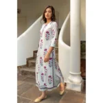 Floral Cotton Kurti Set - Angle 6