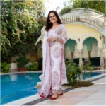 Women's Floral Cotton Kurti - Angle 3