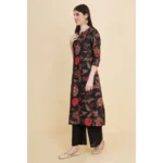 Women's Floral Kurti Set - Angle 3