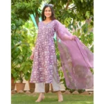 Women's Printed Cotton Kurti Set