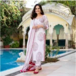 Women's Floral Cotton Kurti