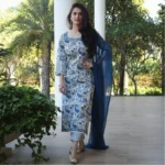 Women's Printed Cotton Kurti Set