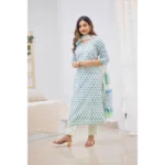 Womens Cotton Kurti Set