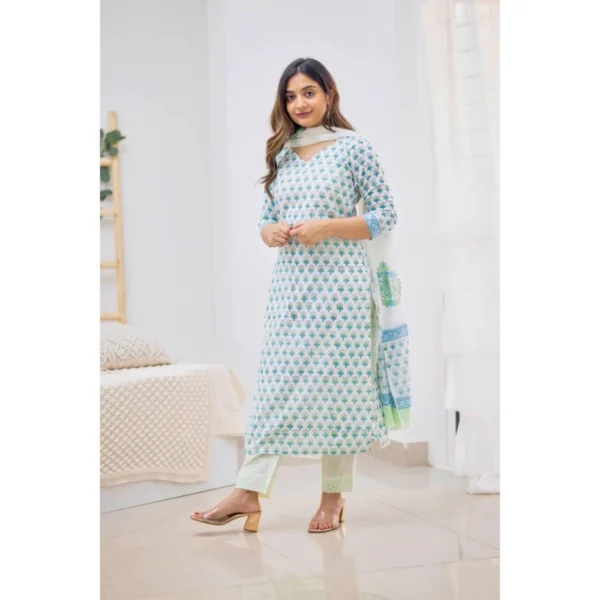 Womens Cotton Kurti Set