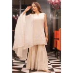 White Cotton Kurti Set