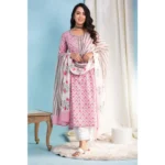 Pink Cotton Kurti Set