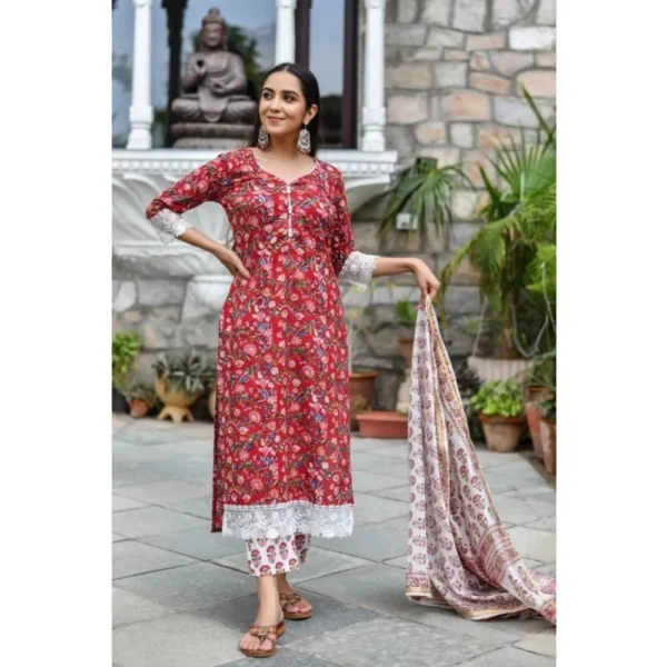 buy women cotton kurti set