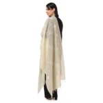 Generic Women's Cotton Embroidered Dupatta (Off-White, Length: 2.25 to 2.50 Mtr) - Image 3