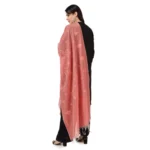 Peach Cotton Dupatta - Angle 3