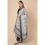 Generic Women's Art Silk Printed Dupatta (Multicolored, Length: 2.25 to 2.50 Mtr) - Image 2
