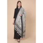 Generic Women's Art Silk Printed Dupatta (Multicolored, Length: 2.25 to 2.50 Mtr) - Image 3
