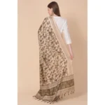 Generic Women's Art Silk Printed Dupatta (Gold, Length: 2.25 to 2.50 Mtr) - Image 4