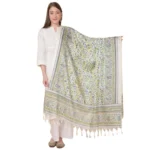 Grey Art Silk Printed Dupatta for Women