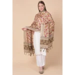 Generic Women's Art Silk Printed Dupatta (Gold, Length: 2.25 to 2.50 Mtr) - Image 4