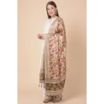 Generic Women's Art Silk Printed Dupatta (Gold, Length: 2.25 to 2.50 Mtr) - Image 3