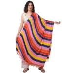 Multicolor Chanderi Printed Dupatta