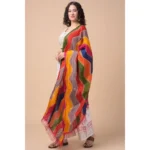 Generic Women's Chanderi Printed Dupatta (Multicolor, Length: 2.25 to 2.50 Mtr) - Image 3