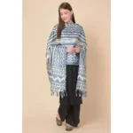 Generic Women's Art Silk Printed Dupatta (Grey, Length: 2.25 to 2.50 Mtr) - Image 3