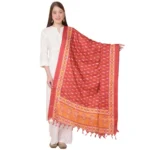 Red Art Silk Printed Dupatta for Women