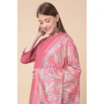 Art Silk Pink Dupatta - Angle 3