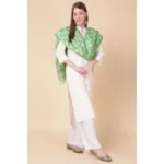 Generic Women's Art Silk Printed Dupatta (Light Green, Length: 2.25 to 2.50 Mtr) - Image 2