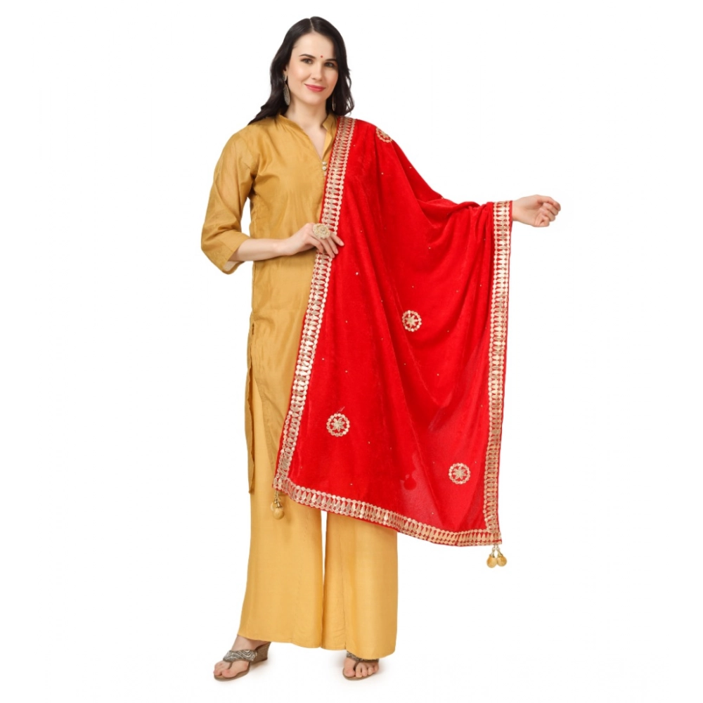 53510300343_45520a2f2a_o_d-1000x1000-1.webp Red Velvet Gotta Patti Dupatta for Women