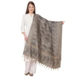 Grey Art Silk Printed Dupatta for Women