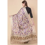 Generic Women's Art Silk Printed Dupatta (Gold, Length: 2.25 to 2.50 Mtr) - Image 5