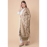 Generic Women's Art Silk Printed Dupatta (Gold, Length: 2.25 to 2.50 Mtr) - Image 3