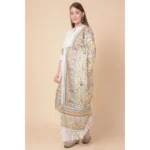 Generic Women's Art Silk Printed Dupatta (White, Length: 2.25 to 2.50 Mtr) - Image 4