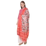 Red Art Silk Printed Dupatta for Women