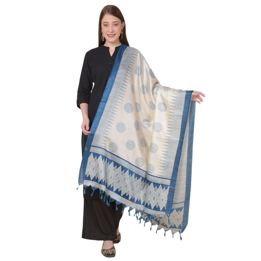 53510459829_9c46fa8a0c_o_d-1000x1000-1.webp Generic Women's Art Silk Printed Dupatta (Turquoise, Length: 2.25 to 2.50 Mtr) - Image 1