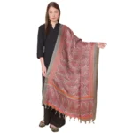 Grey Art Silk Printed Dupatta for Women
