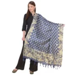 Elegant Blue Art Silk Printed Dupatta for Women