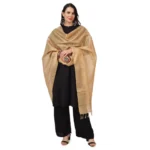 Generic Women's Chanderi Solid Dupatta (Gold, Length: 2.25 to 2.50 Mtr) - Image 2
