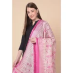 pink art silk dupatta online