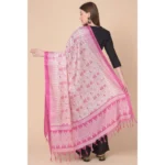 pink art silk dupatta online