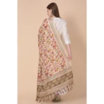 Generic Women's Art Silk Printed Dupatta (Gold, Length: 2.25 to 2.50 Mtr) - Image 5